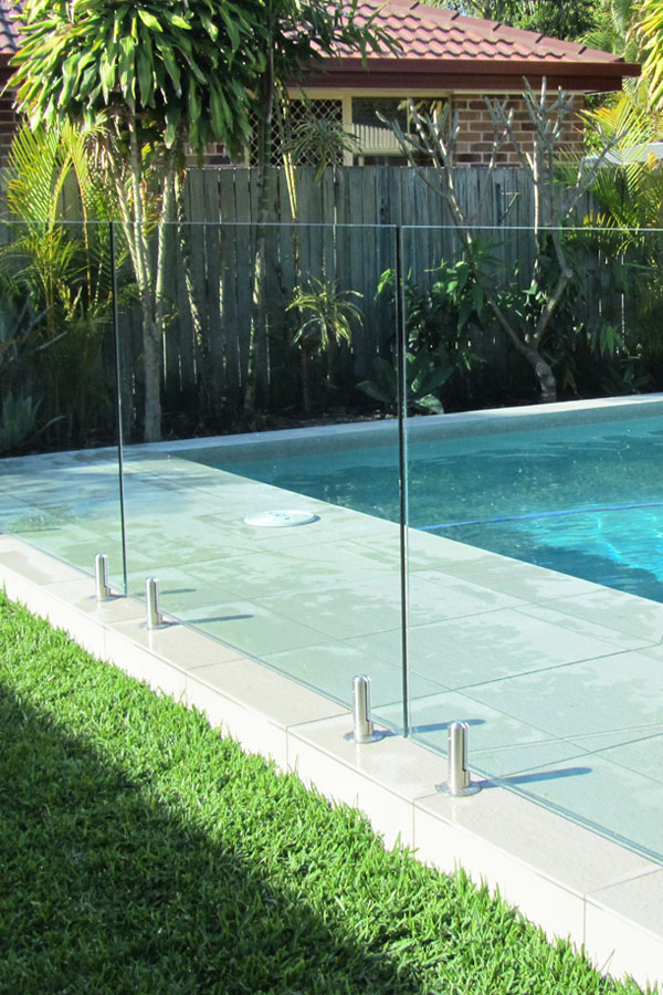 frameless pool fencing supply and installation DnD glass glazing located in tweed heads